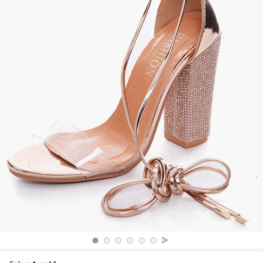 Wrap around high heels
